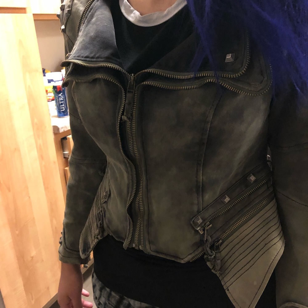 Green Studded Jacket